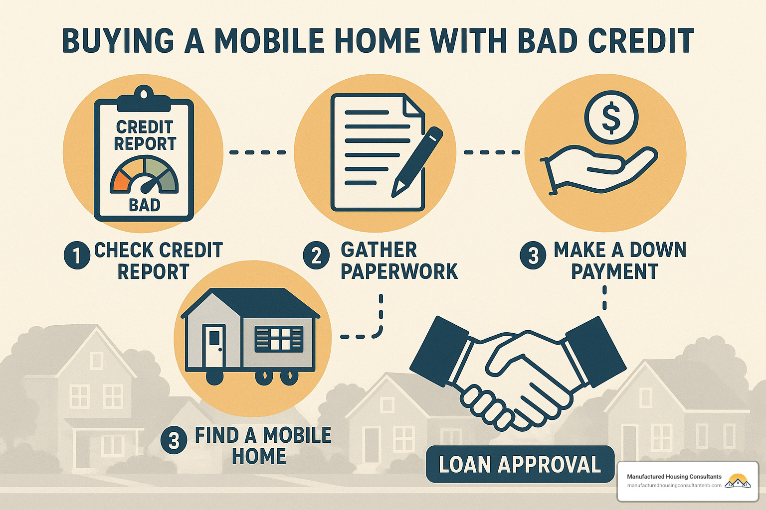 step by step process to buy a mobile home with bad credit - how to purchase a mobile home with bad credit