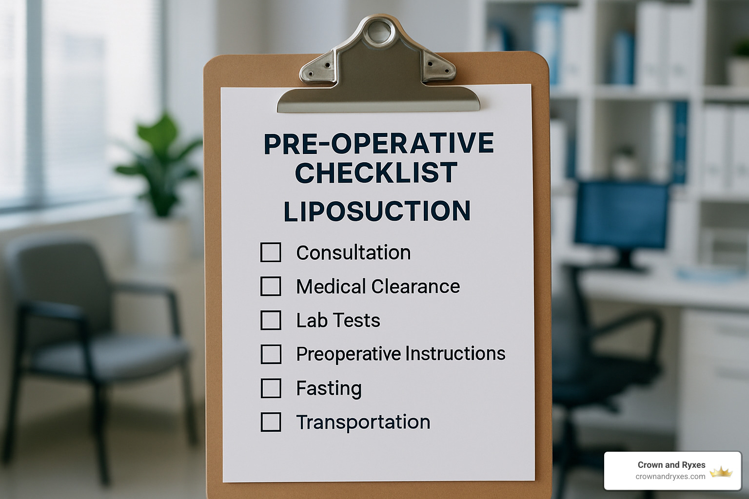 pre-operative checklist for liposuction patients - Liposuction before and after