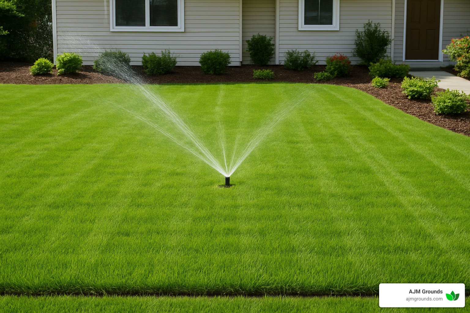 sprinkler coverage for new sod installation - residential sod installation