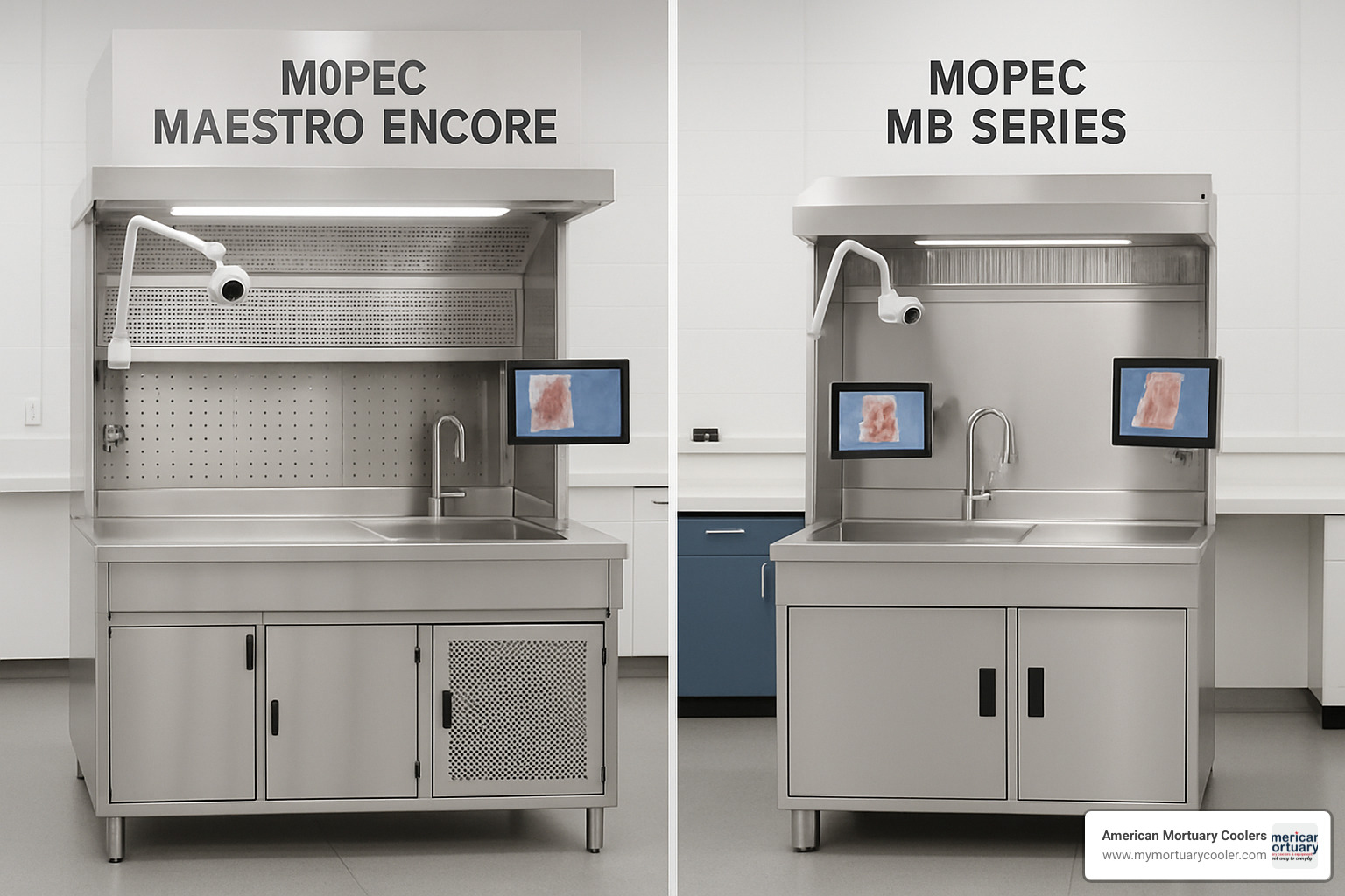 Comparison of Mopec Maestro Encore and MB Series grossing stations - mopec grossing station