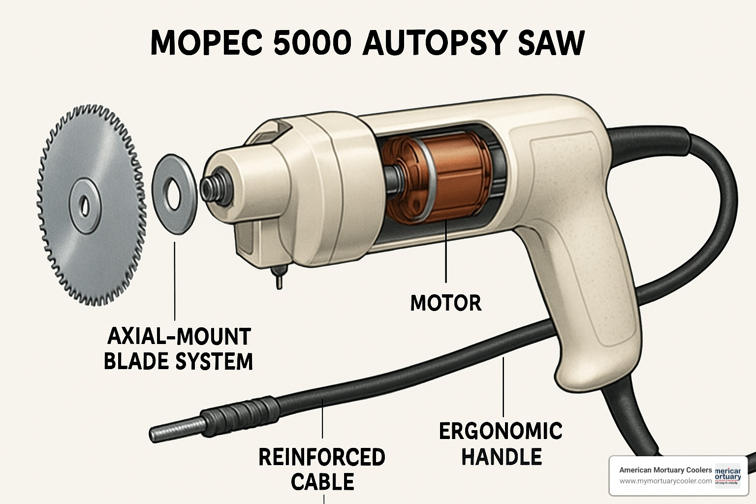 exploded view of mopec 5000 components - mopec 5000