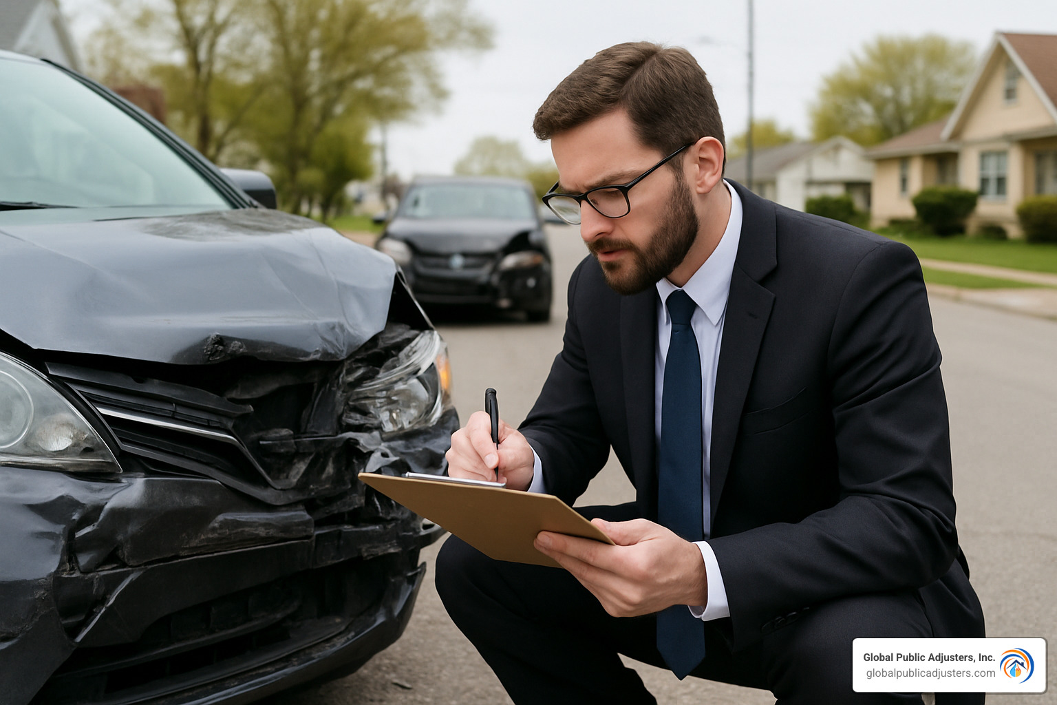 insurance adjuster inspecting damaged vehicle - can i settle bodily injury claim with property damage pending