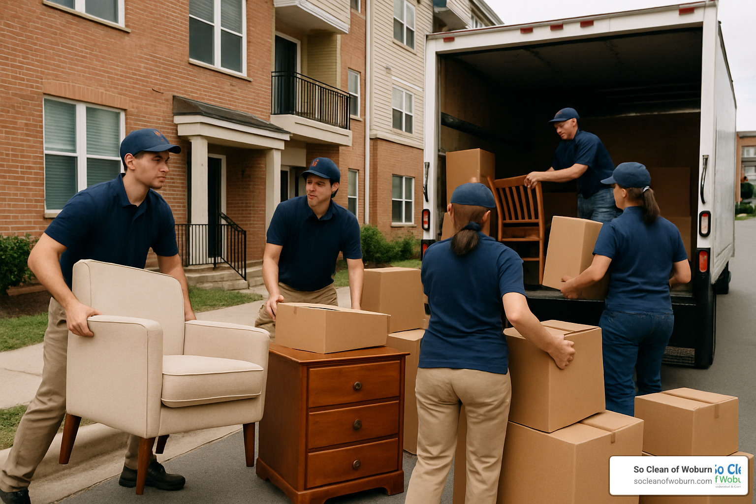 apartment clean out crew sorting items and loading a truck - apartment clean out services near me