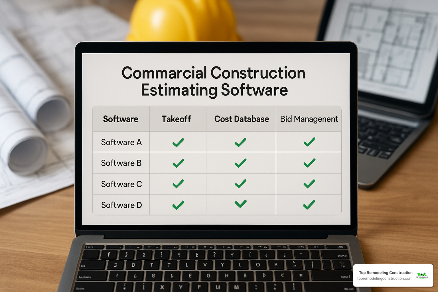 comparison of construction estimating software features - commercial construction cost estimator