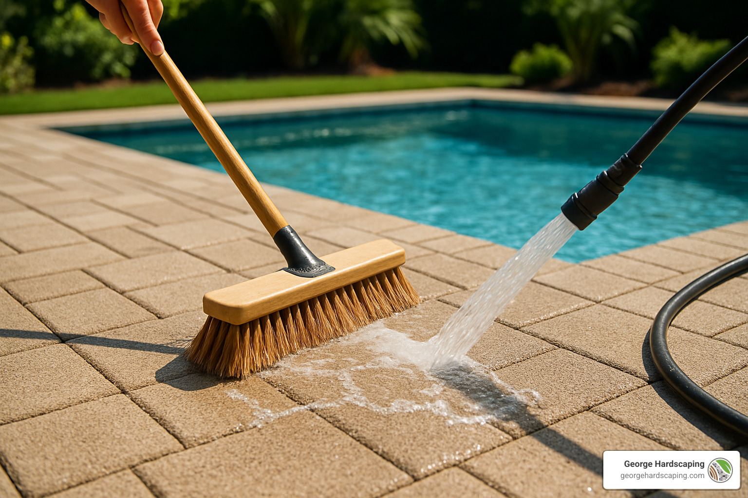 pool paver deck maintenance - Pool Paver Decks