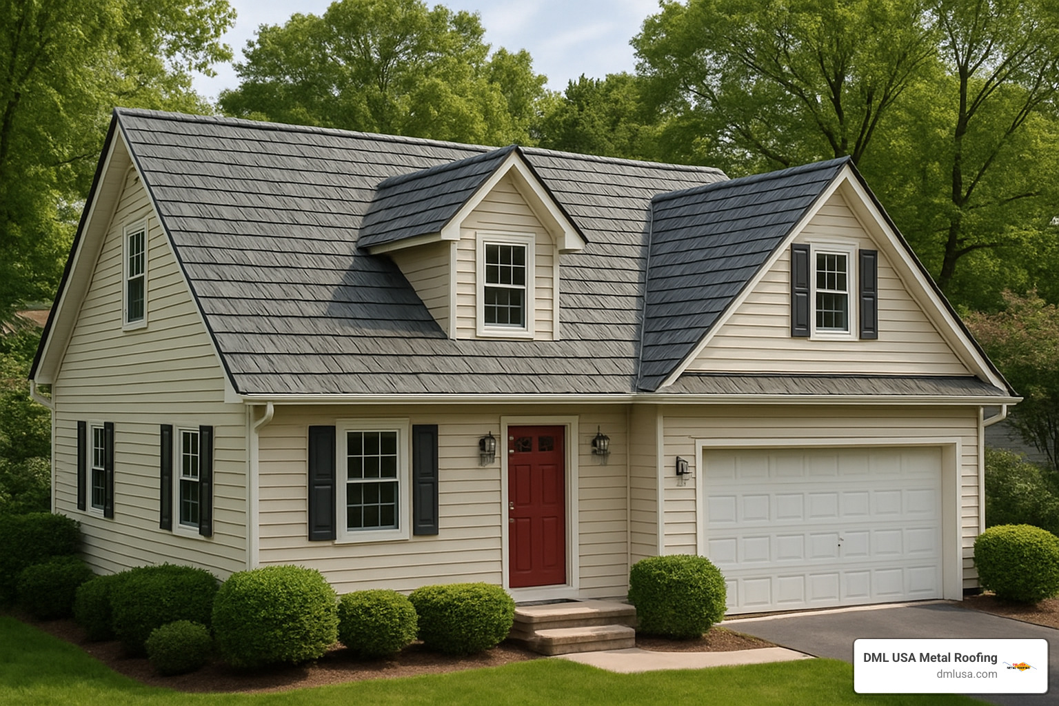 Metal shingle roof that resembles traditional materials - Residential metal roof types