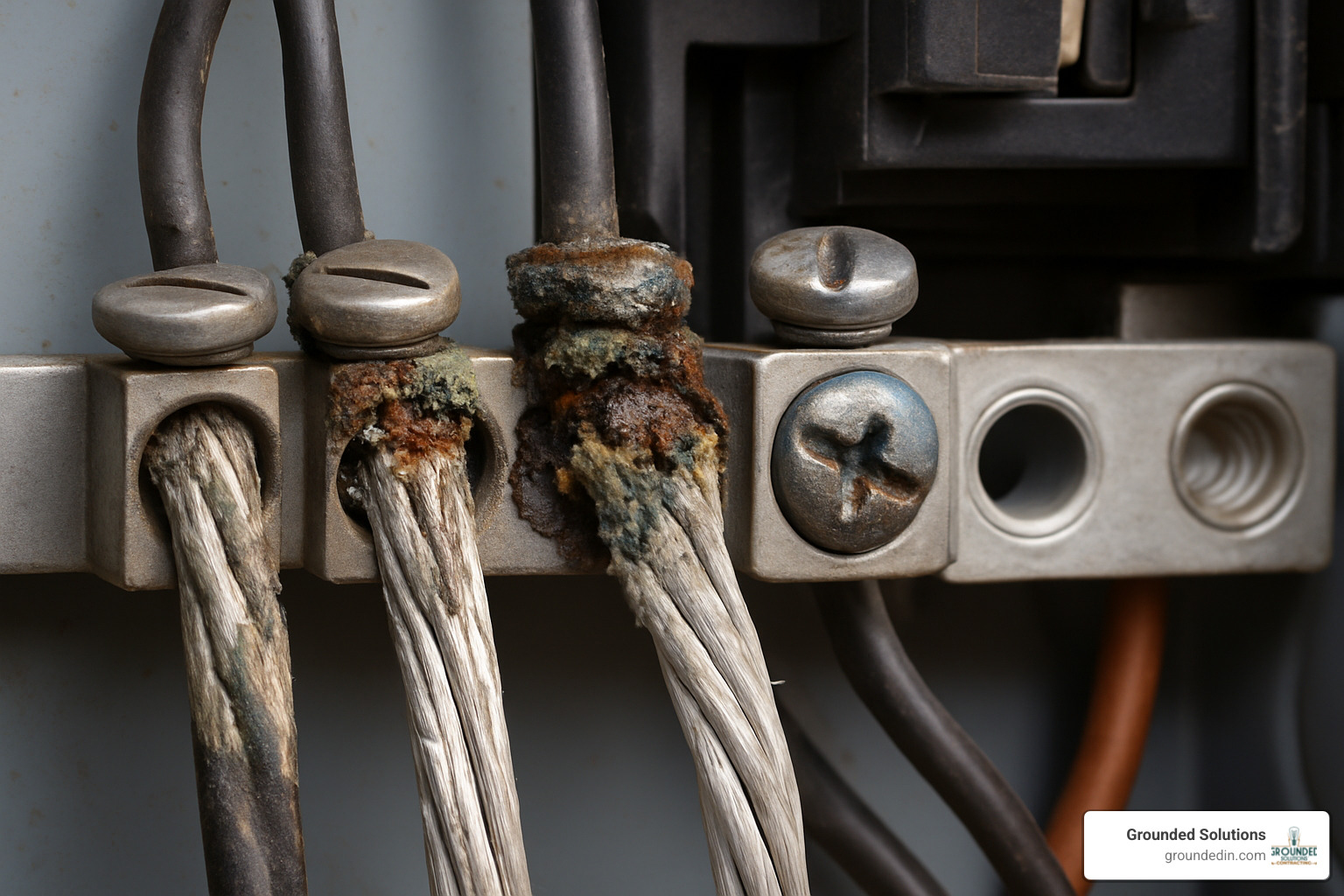 damaged aluminum wiring connections - Electrical Safety Inspection Indianapolis