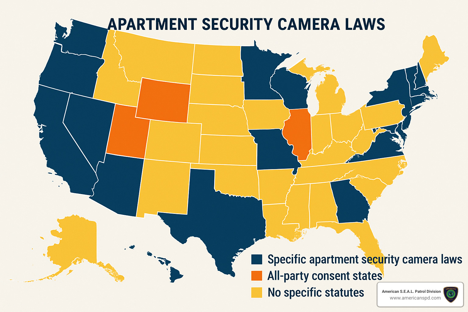 Navigating Apartment Security Camera Laws Without Breaking Rules 2 State laws regarding apartment security camera placement - Apartment security camera laws