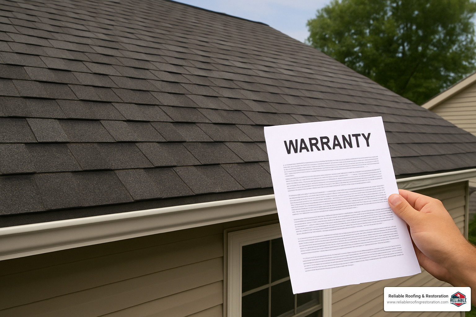 Asphalt shingle roof with warranty documentation - Asphalt shingle roof warranty