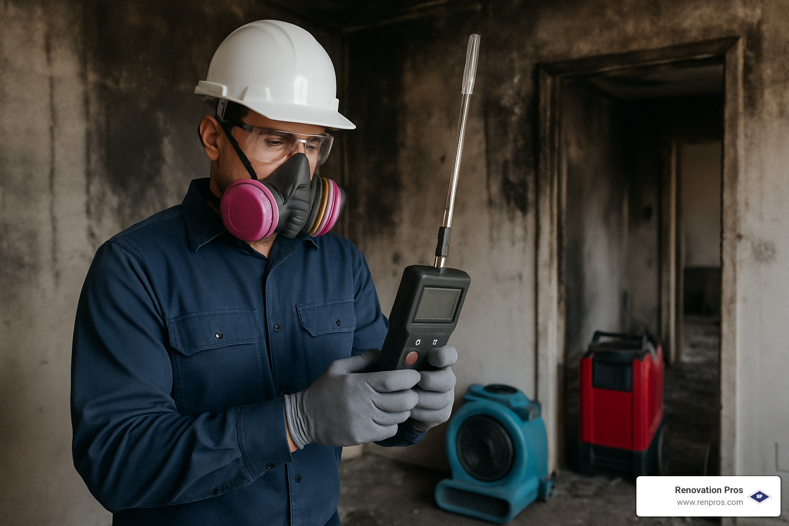 air quality testing after fire damage - fire and smoke damage clean up