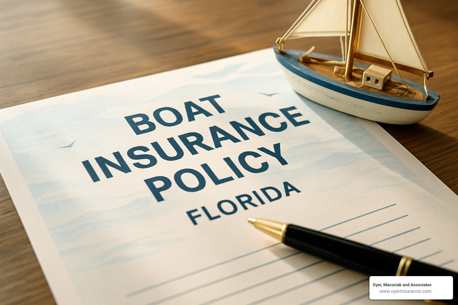 florida boat insurance policy document - do you need boat insurance in florida