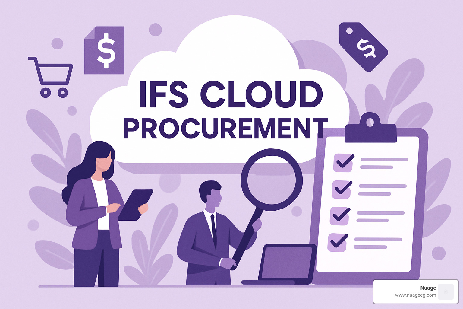 Procurement workflow diagram showing requisition to payment process - ifs cloud procurement