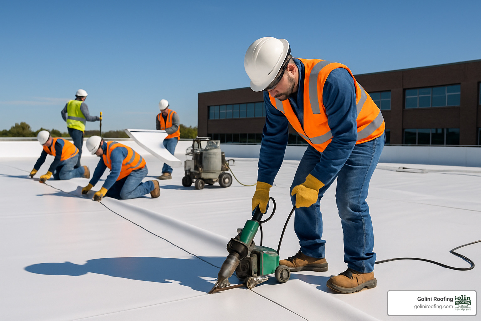 TPO commercial roofing installation - commercial roofing