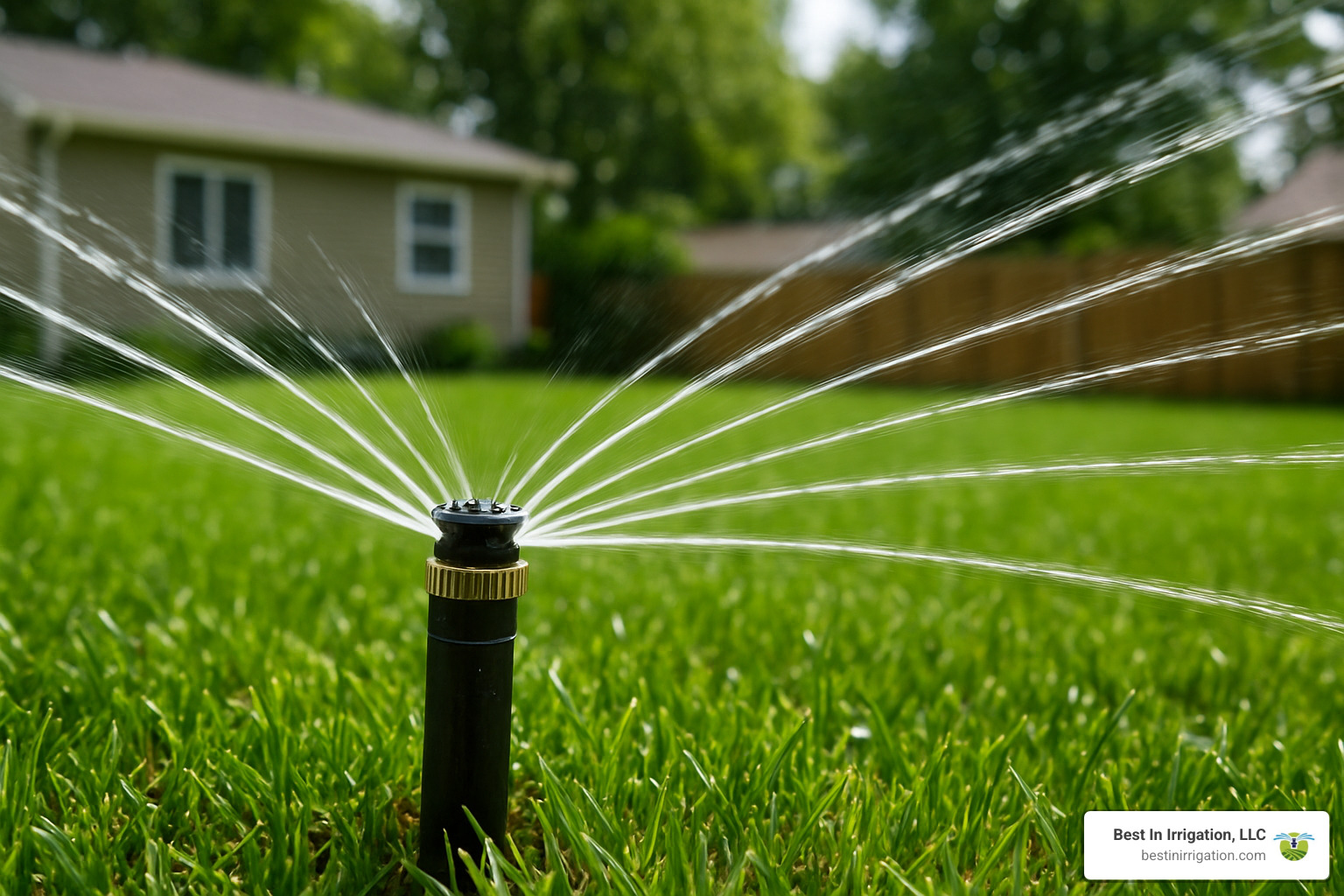 Rotary stream pattern from high-efficiency sprinkler head - best automatic sprinkler heads
