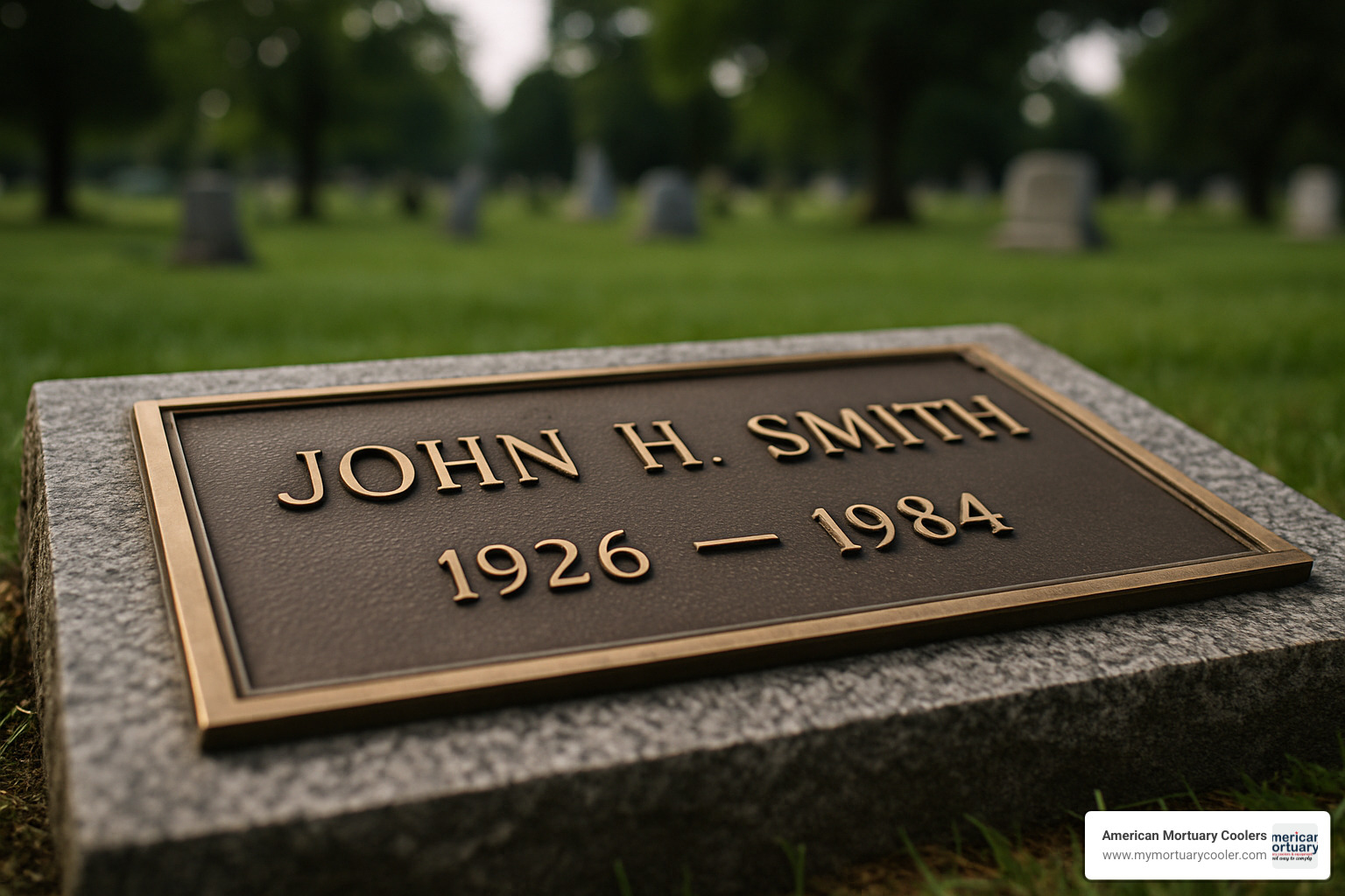flat bronze cemetery name plate - cemetery name plates