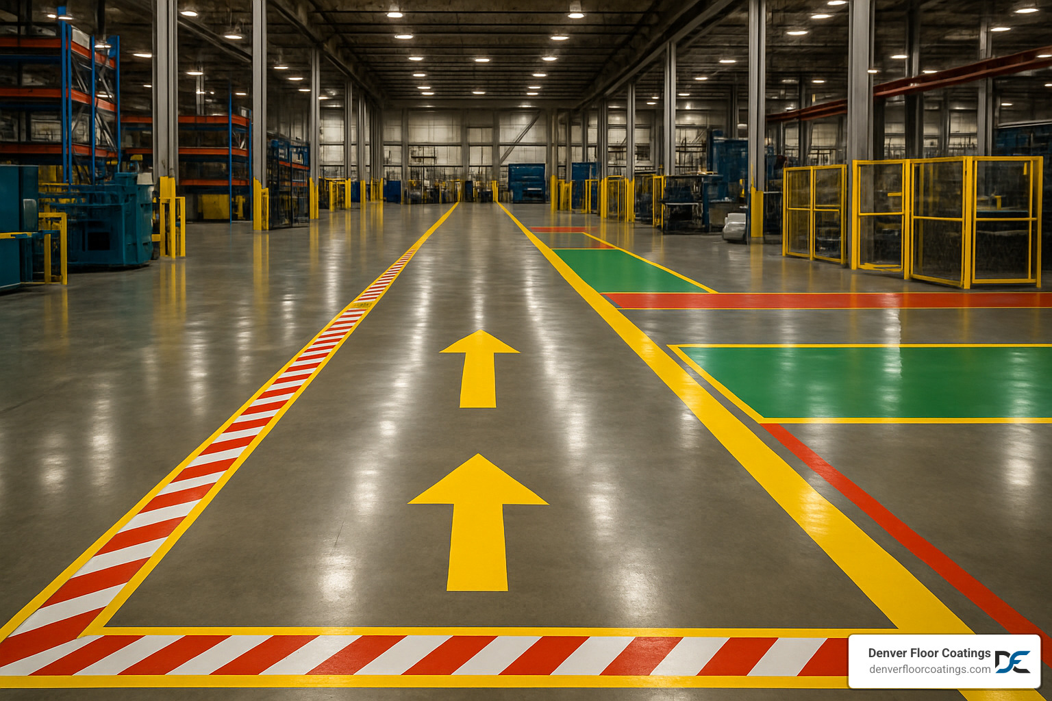 industrial floor with safety markings and color coding - industrial floor coatings near me industrial floor with safety markings and color coding - industrial floor coatings near me