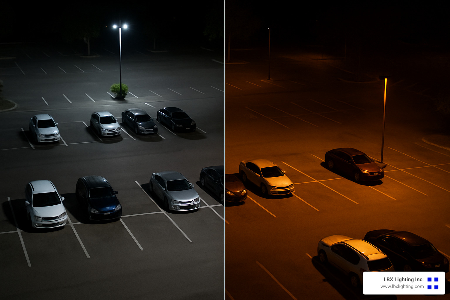 comparison of different lighting technologies for parking lots - Houston parking lot lighting