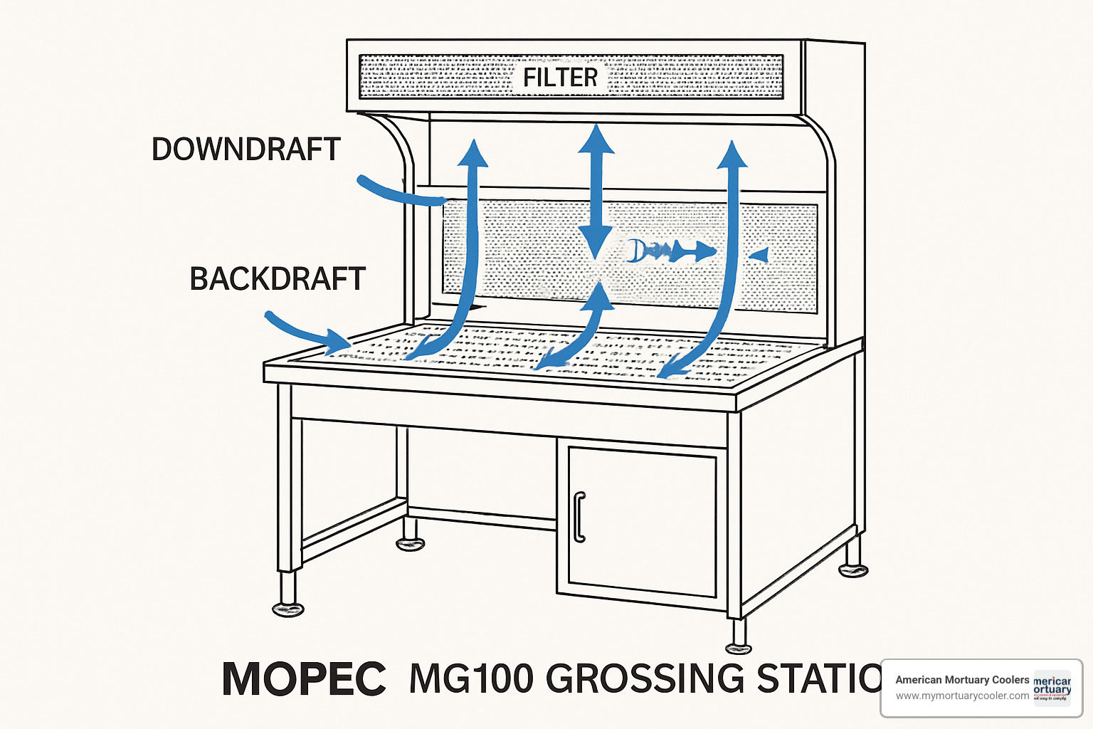 Airflow diagram of the MG100 - mopec mg100