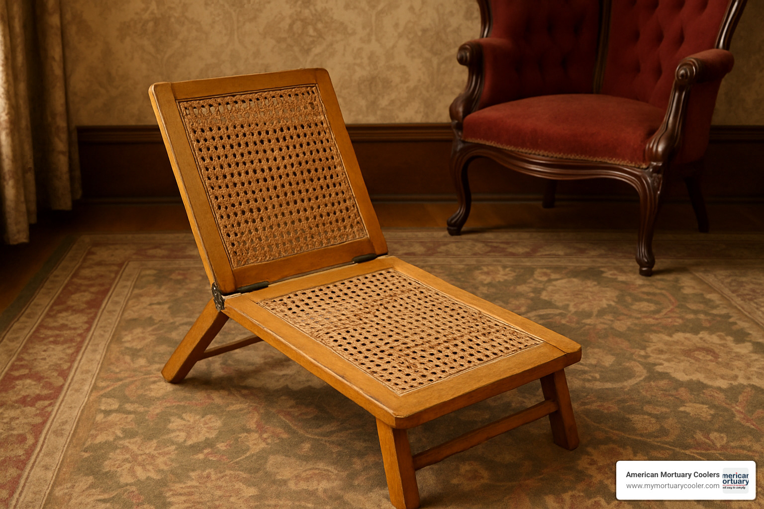 child-size folding cooling board - antique cooling board