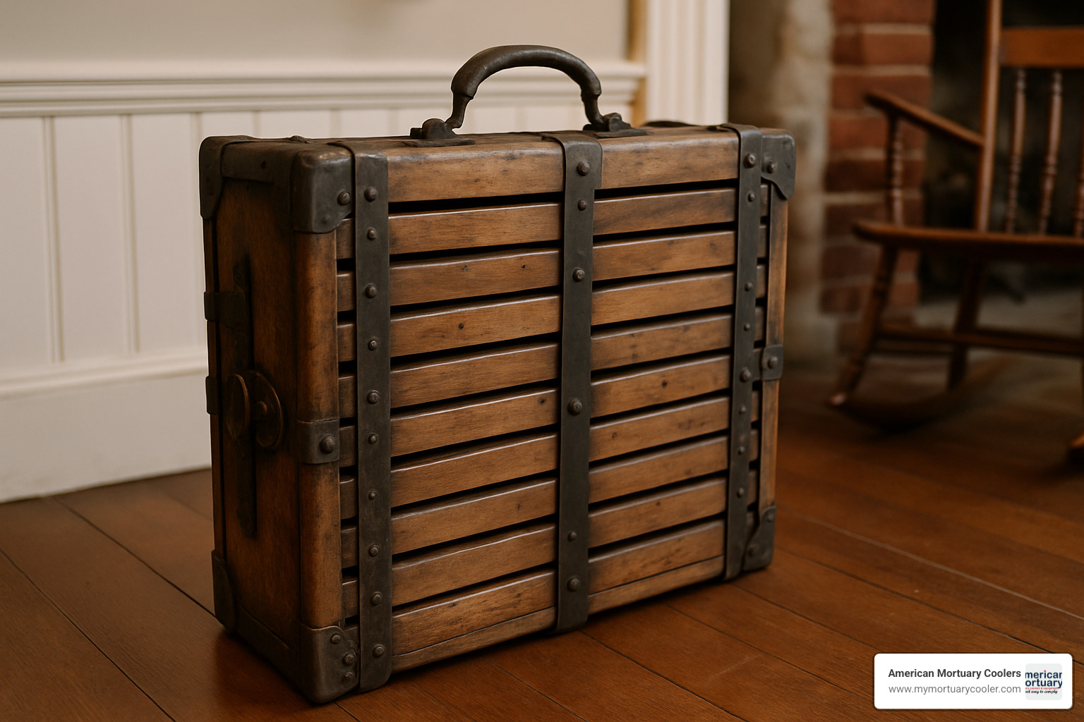 portable cooling board folded like briefcase - antique cooling board