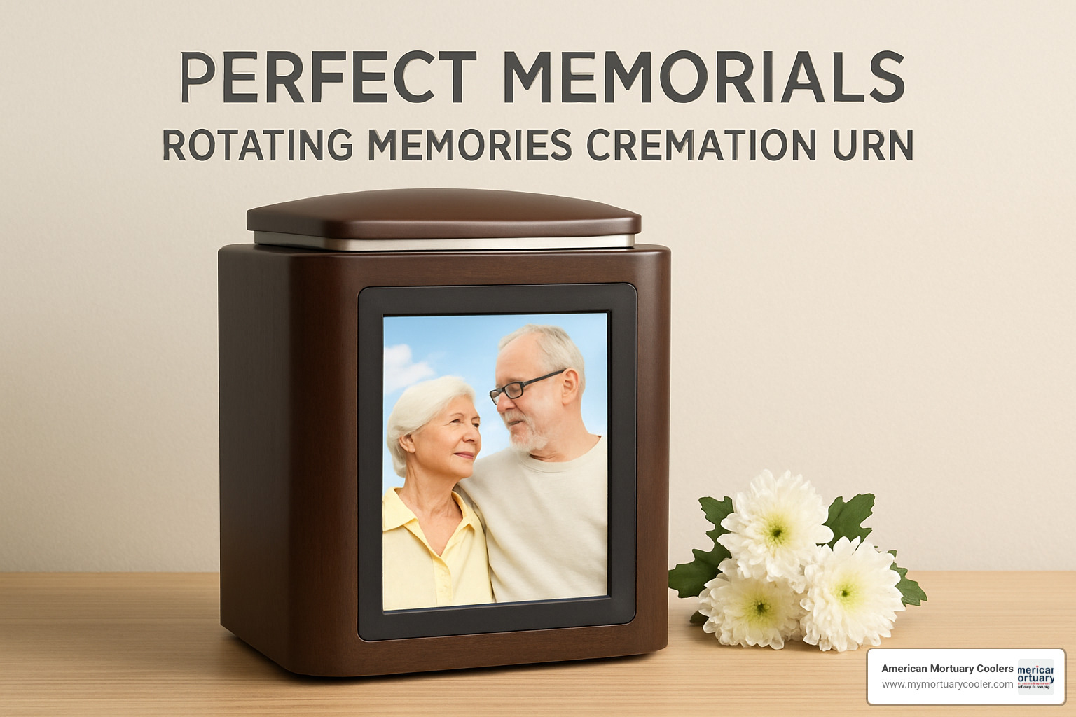 Different color options for the Rotating Memories Cremation Urn - rotating memories cremation urn