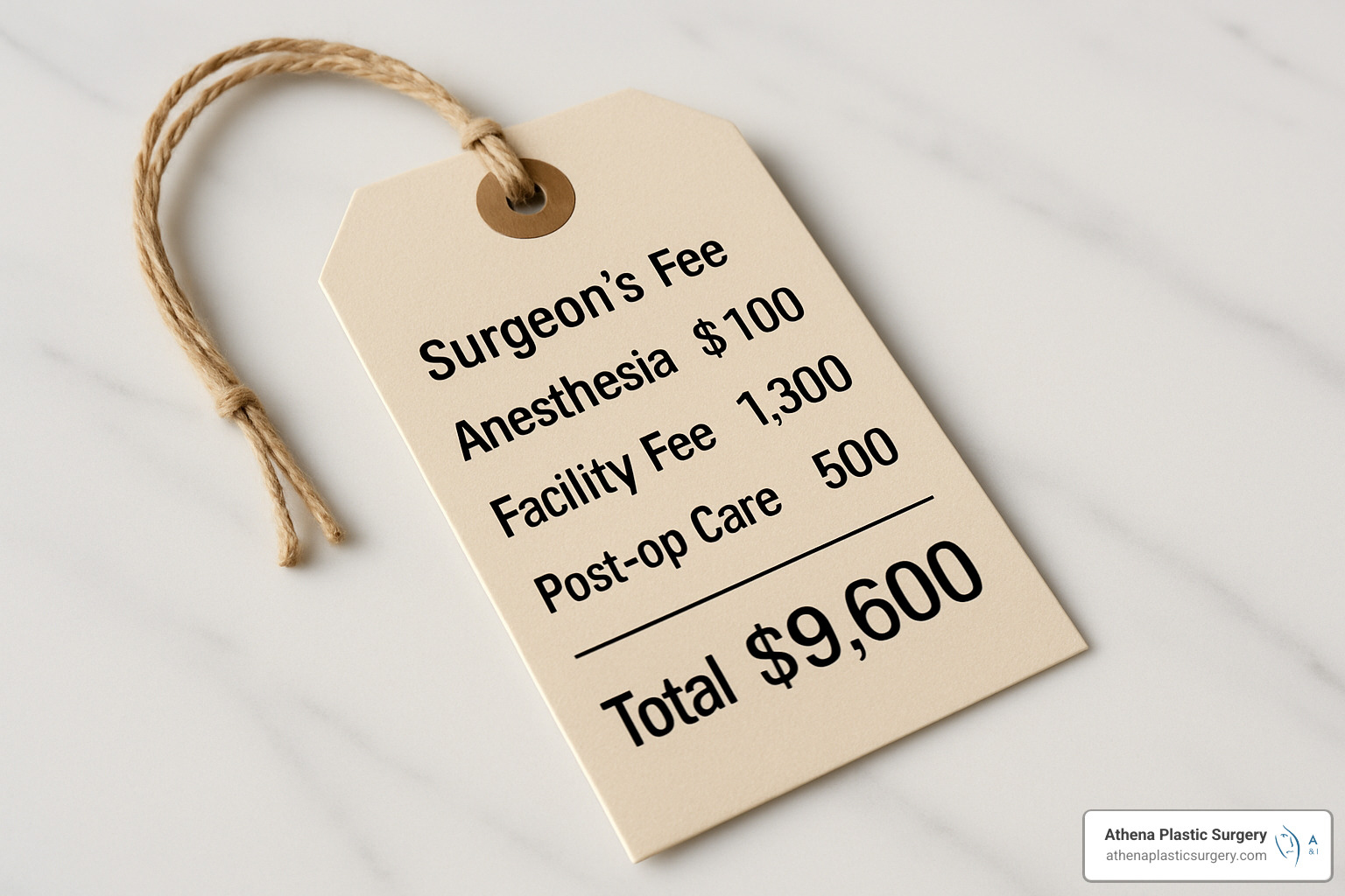 Rhytidectomy Costs: Budgeting for Your Facelift 5 Price tag with cost breakdown elements - rhytidectomy cost