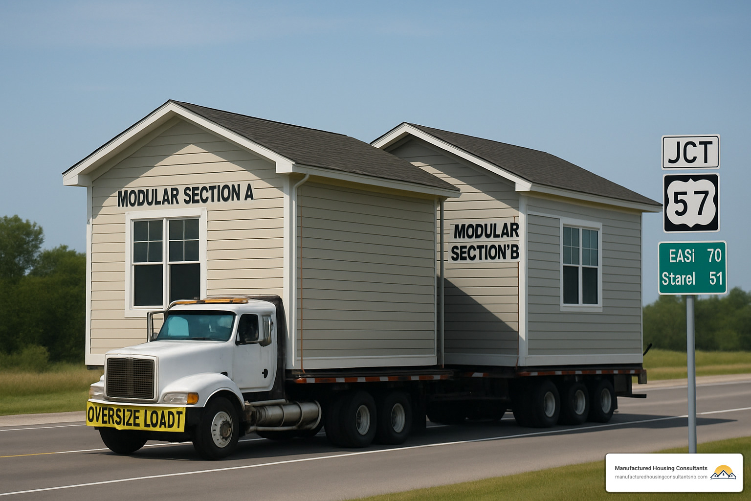 Modular home sections being transported on truck - va loan rules for manufactured homes