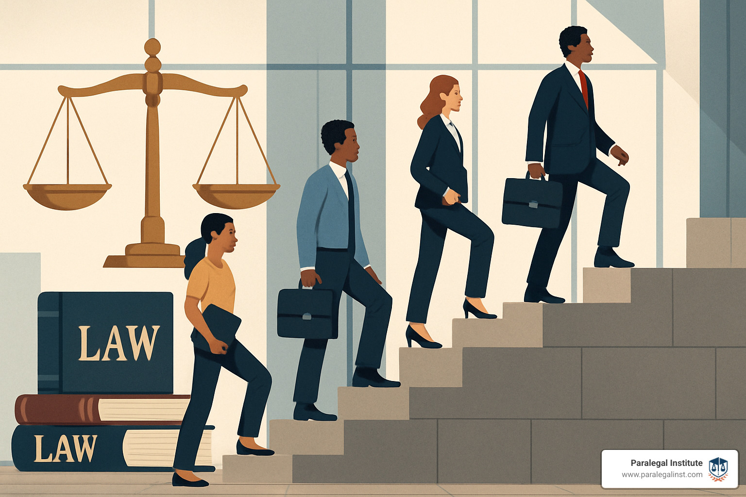 career ladder progression in legal field - learning law online