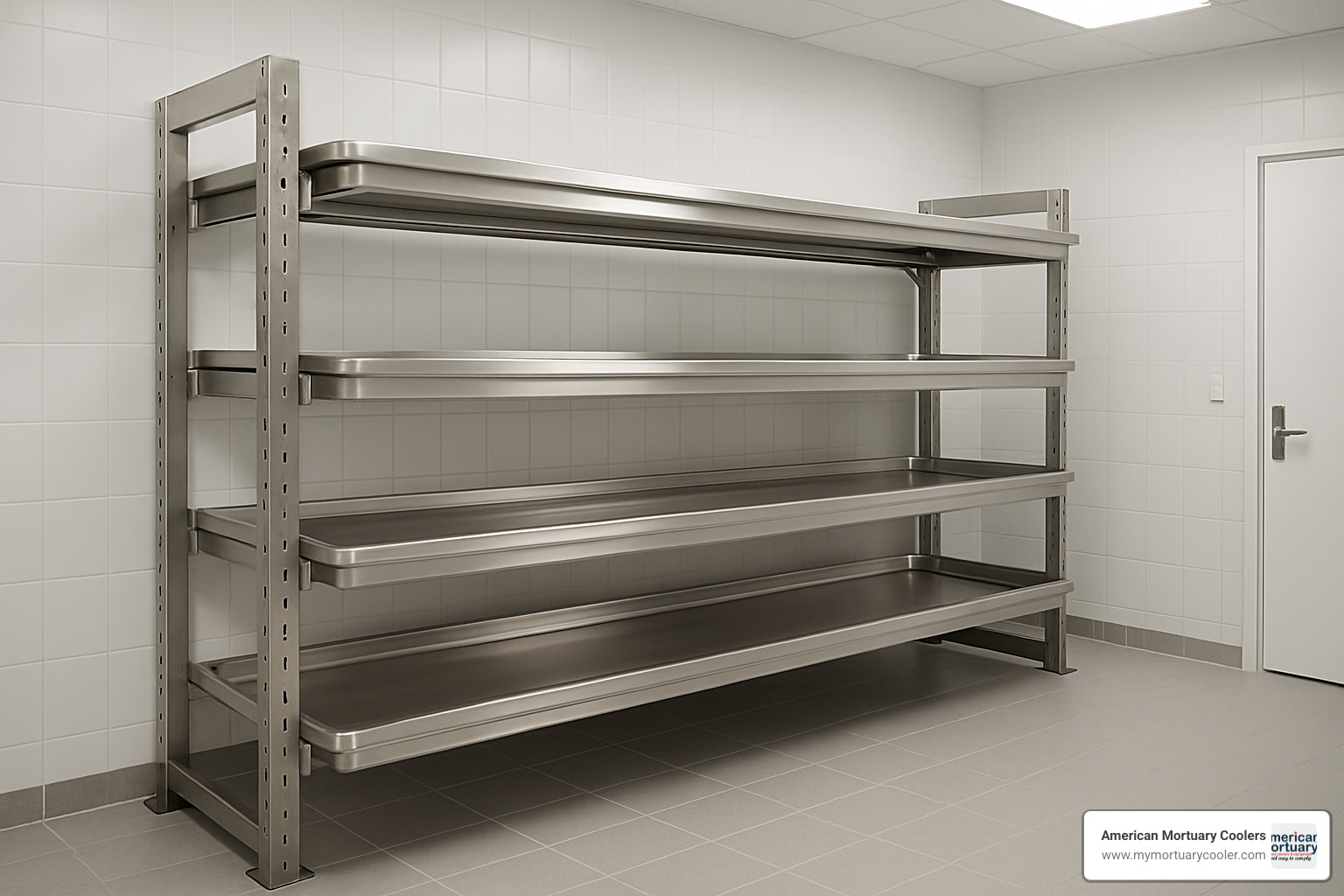 Mopec IA Series cantilever open-frame rack - Cadaver Rack System