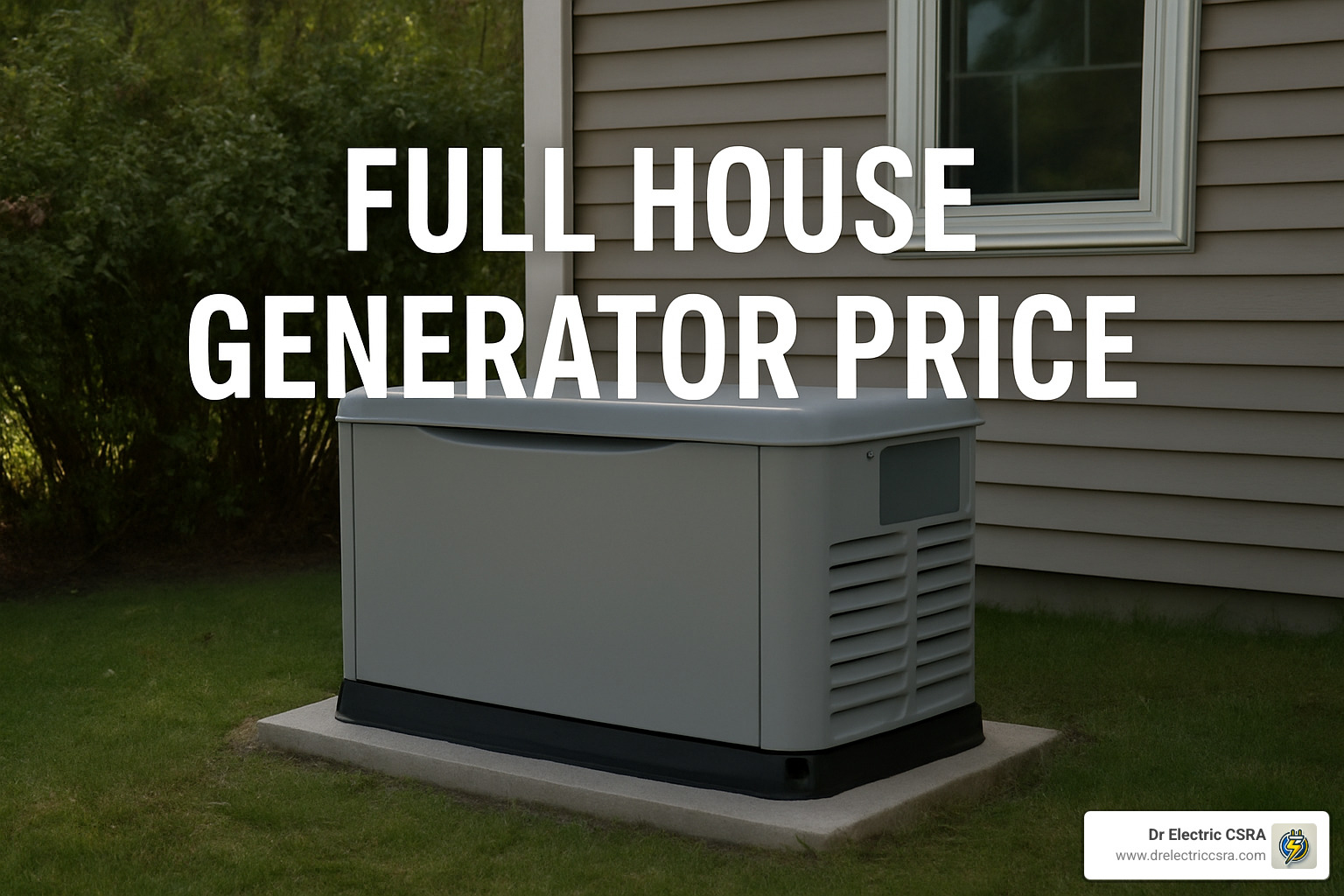 Load management system for whole house generator - full house generator price