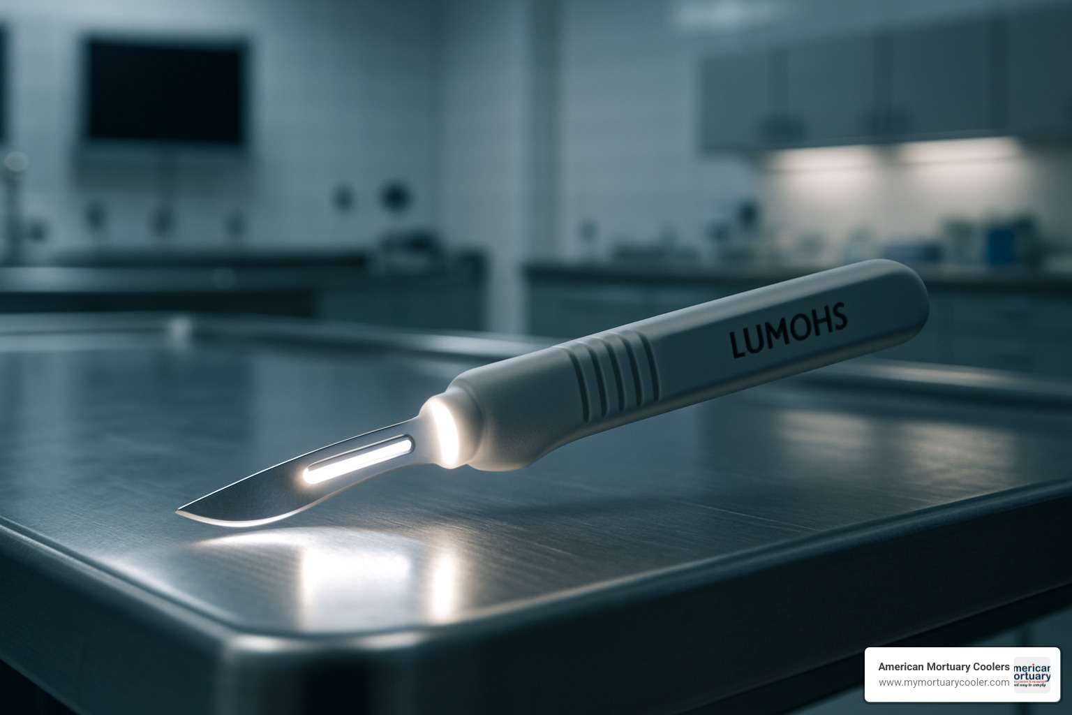 Lumohs lighted scalpel handle with LED illumination - mortech manufacturing inc