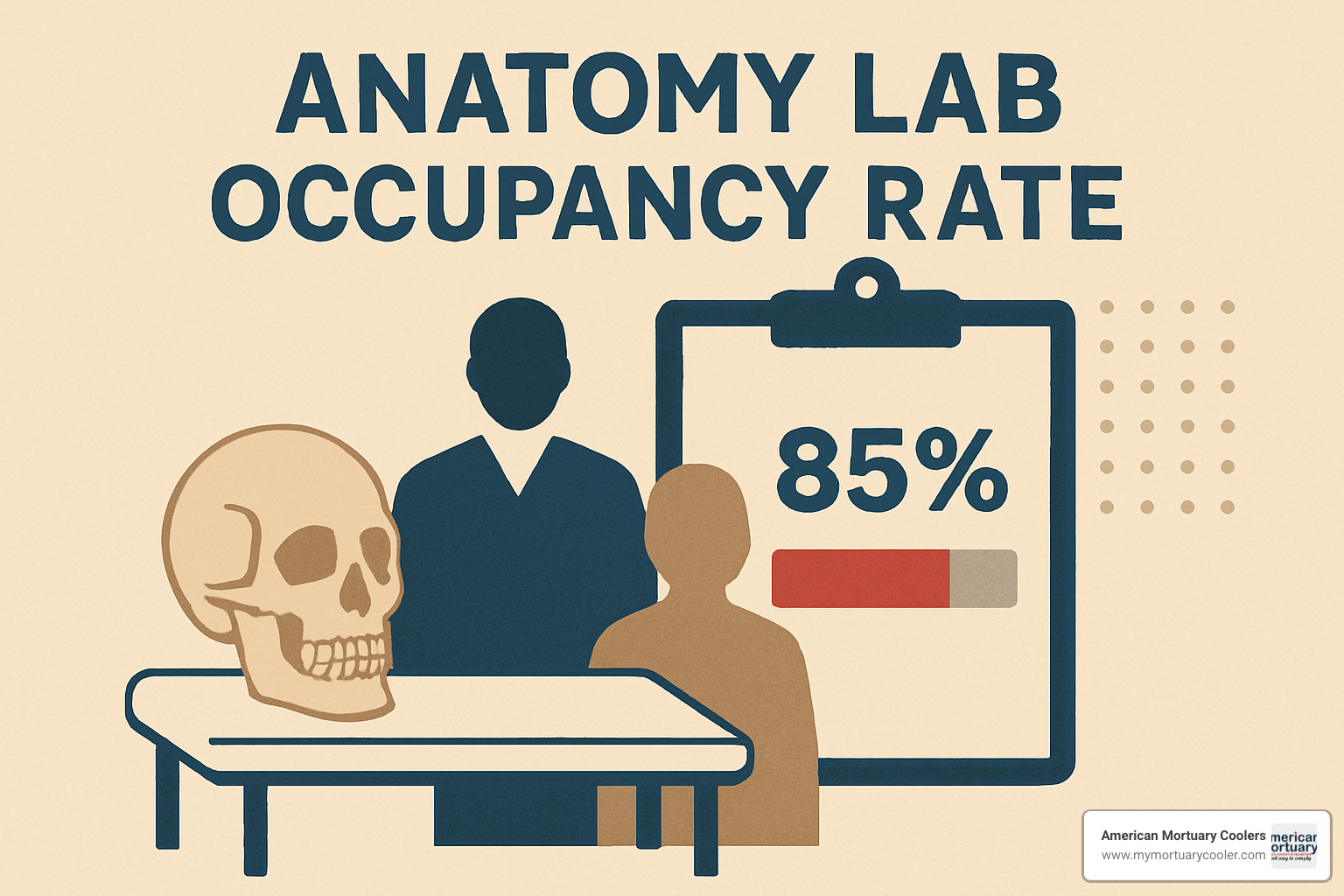 Network of occupancy and air quality sensors in laboratory setting - anatomy lab occupancy rate
