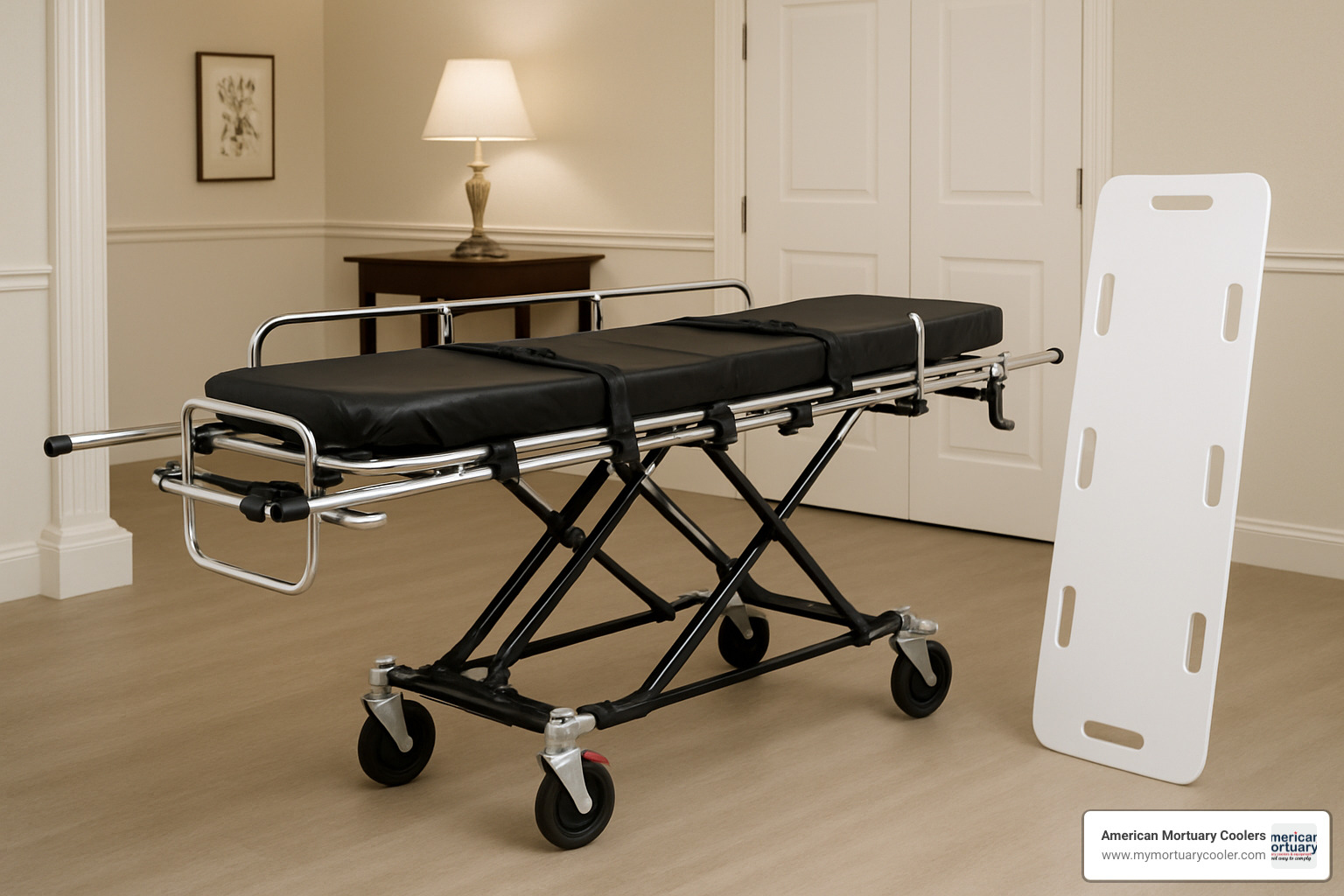 Mortuary cot combo package with accessories