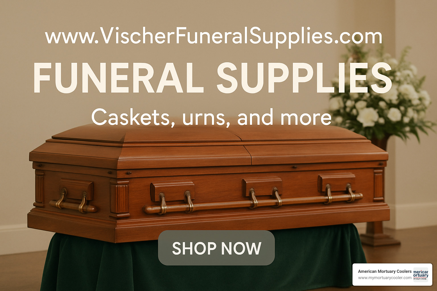 Vischer text support system in action - www.VischerFuneralSupplies.com