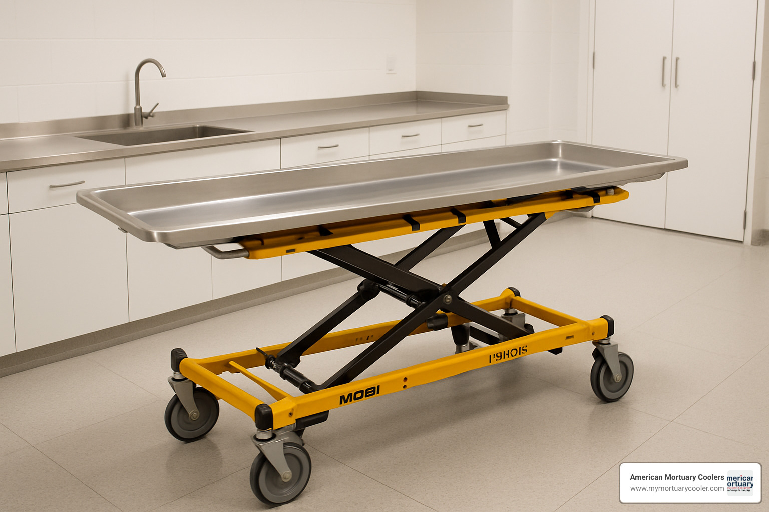MOBI F650 Pro mortuary stretcher - www.mobifuneralequipment.com