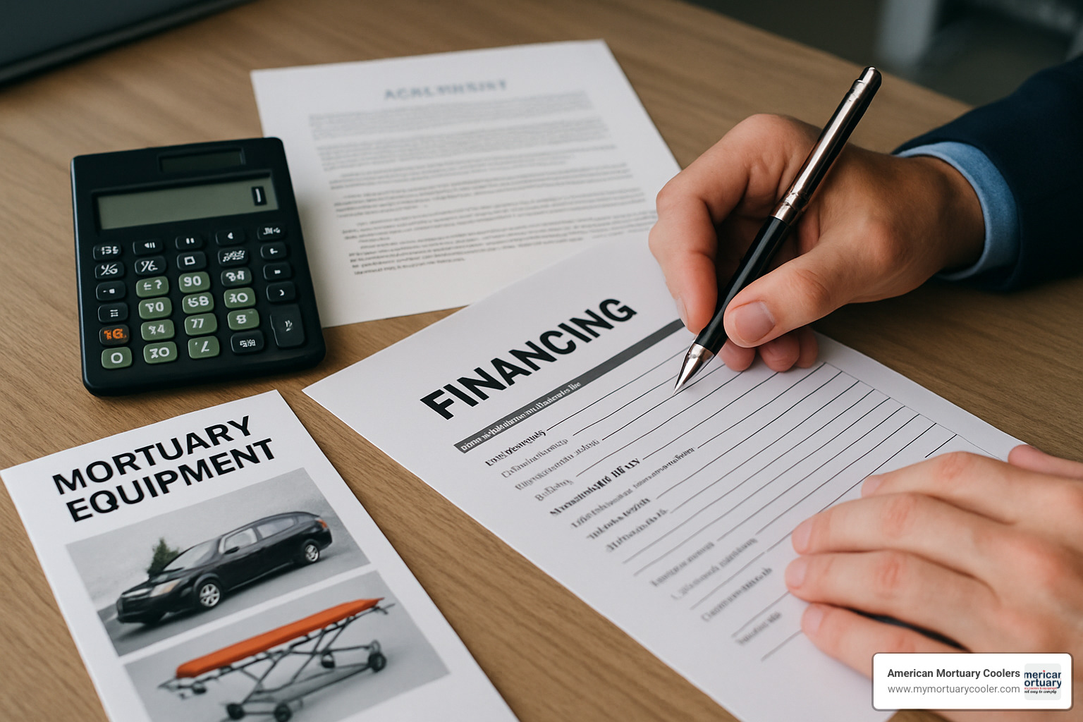 Financing paperwork for mortuary equipment - www.mobifuneralequipment.com