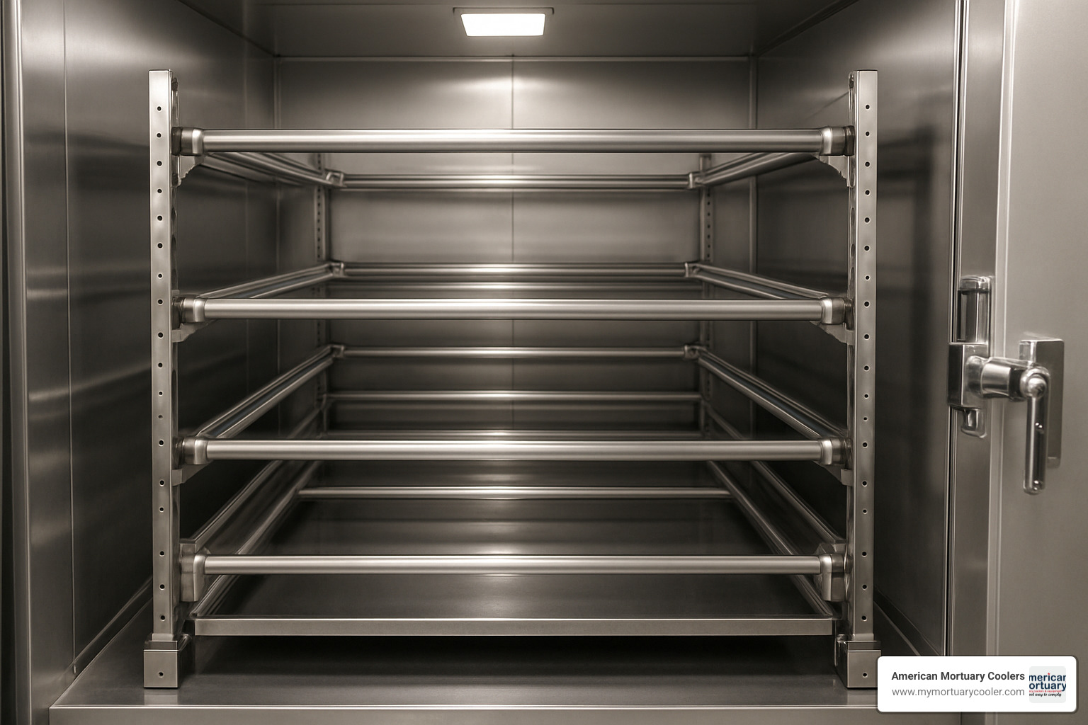 side-loading rack system - www.americanmortuarycoolers.com