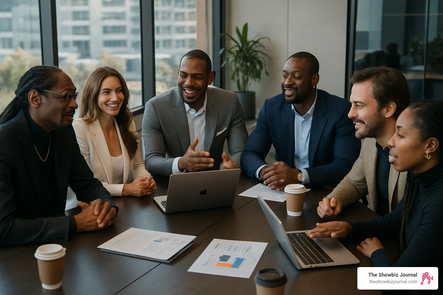 celebrity investors discussing startup pitch at roundtable - celebrities investing in startups celebrity investors discussing startup pitch at roundtable - celebrities investing in startups