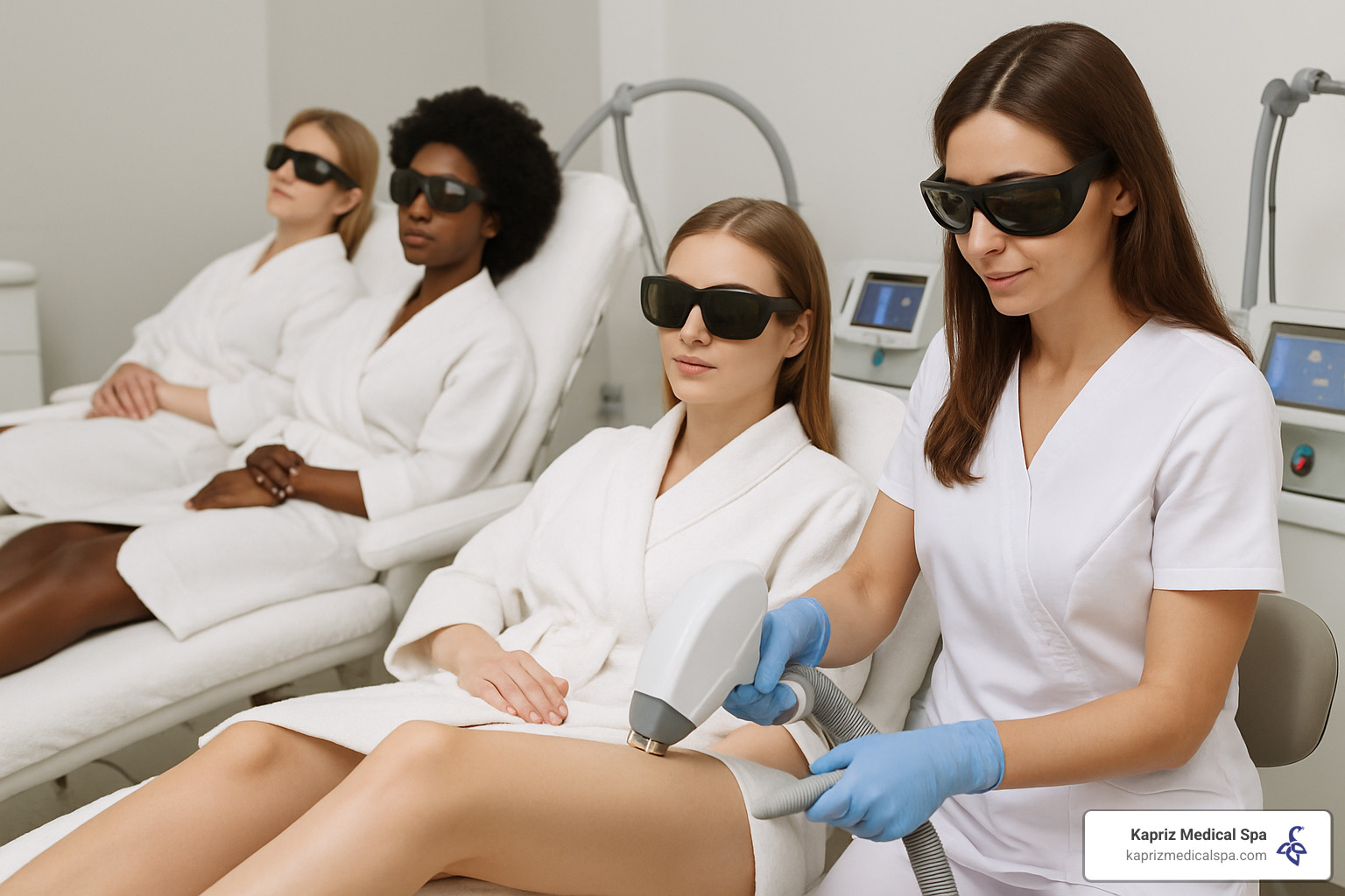 Different skin tones receiving laser hair removal treatment - about laser hair removal treatment jacksonville fl