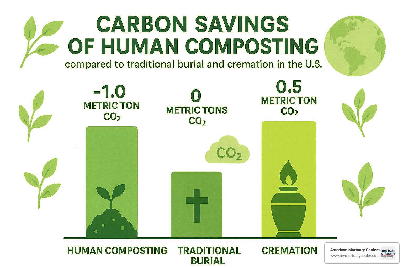 carbon savings from human composting - what is human composting www.funeralcoolers.com