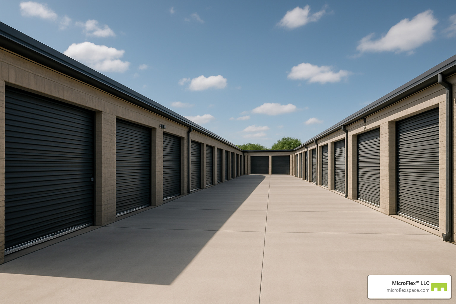 drive-up storage units with wide access - storage near me 1st month free
