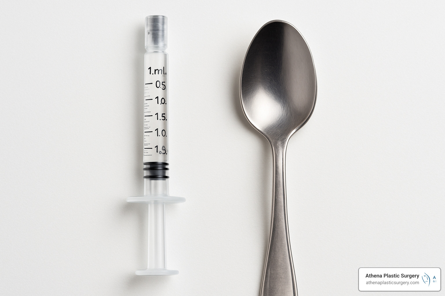 1ml filler compared to teaspoon - cost of 1ml dermal filler