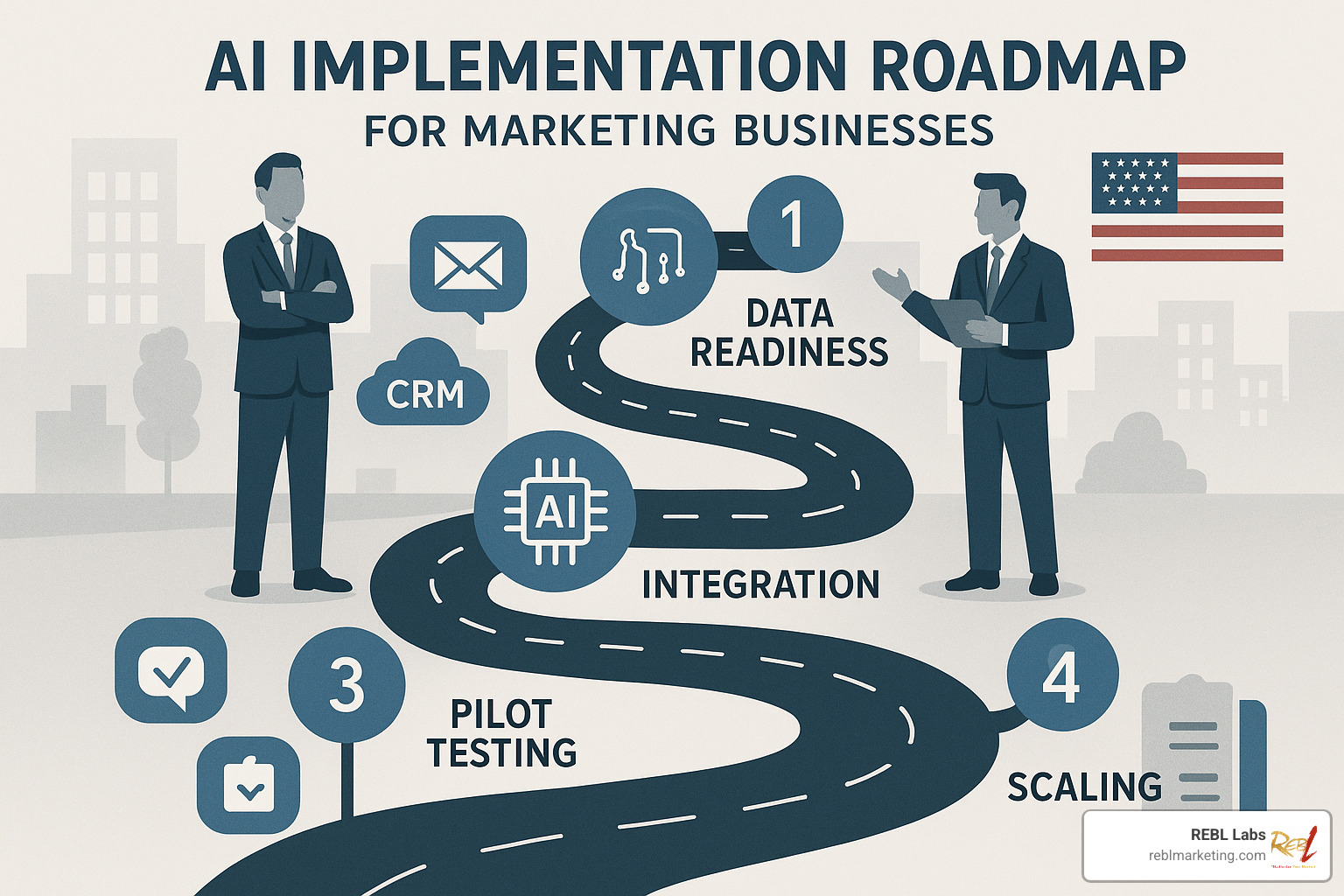 AI implementation roadmap - ai automation for marketing business