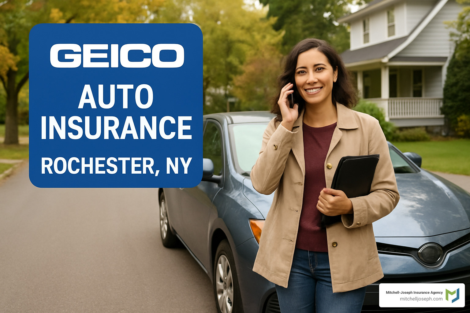 Insurance agent handshake with customer