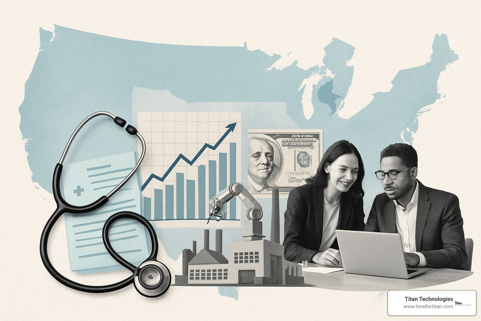 Industry-specific IT solutions showing healthcare, finance, manufacturing and professional services - it companies in new jersey