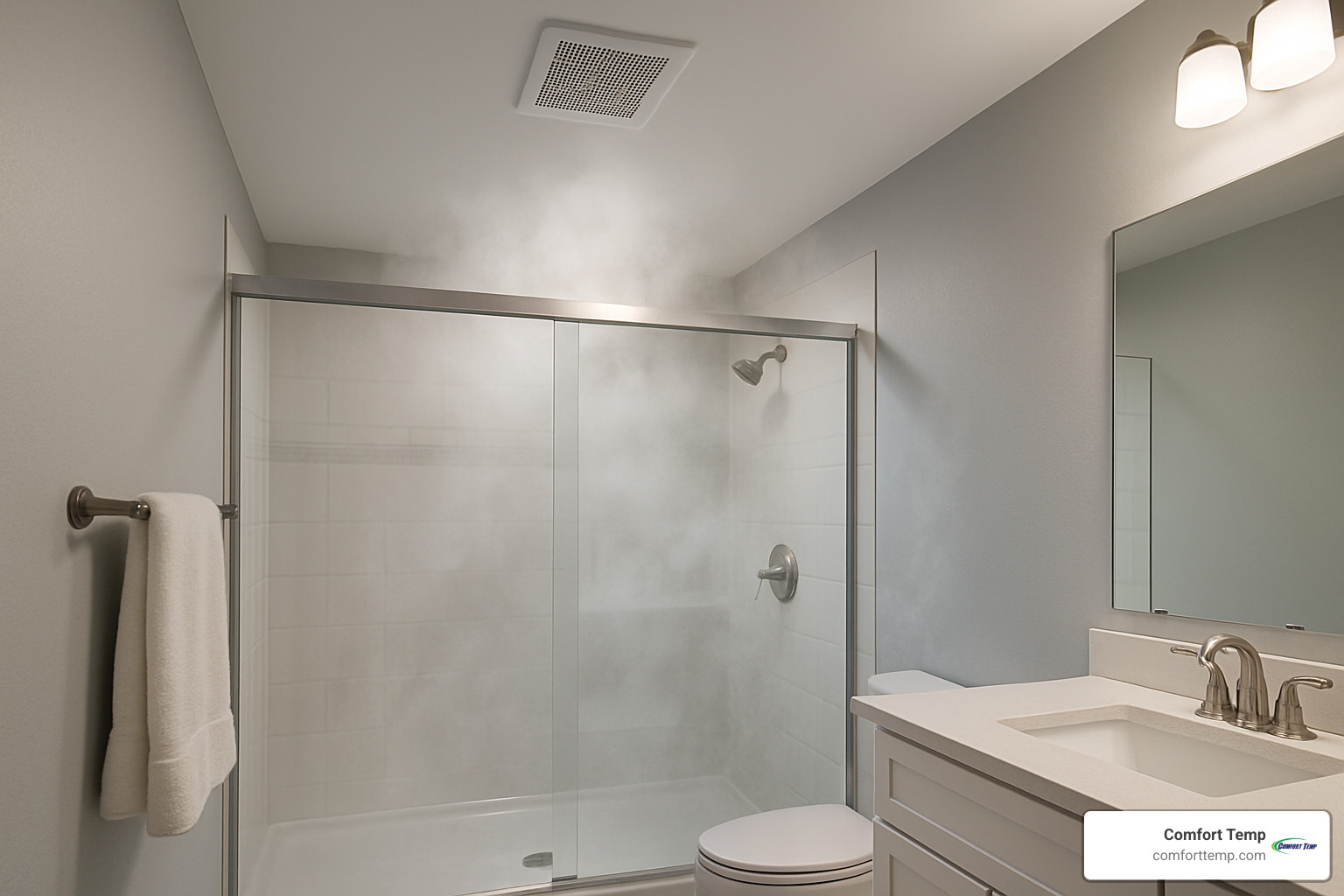 bathroom exhaust fan - how to lower humidity in house