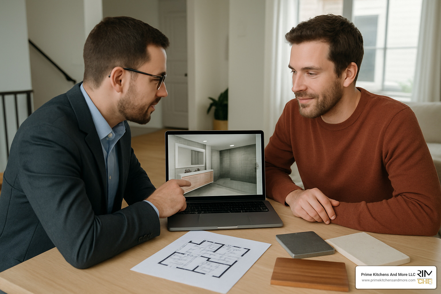 3D bathroom design consultation session - bathroom remodeling orlando fl