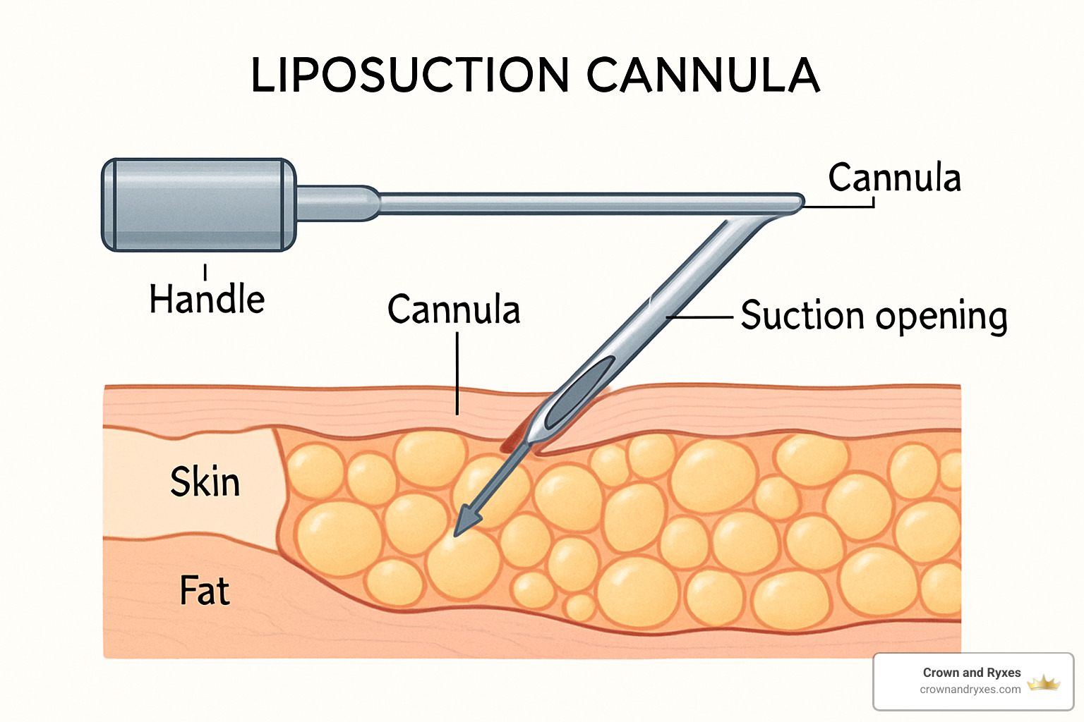 liposuction cannula diagram - what is liposuction