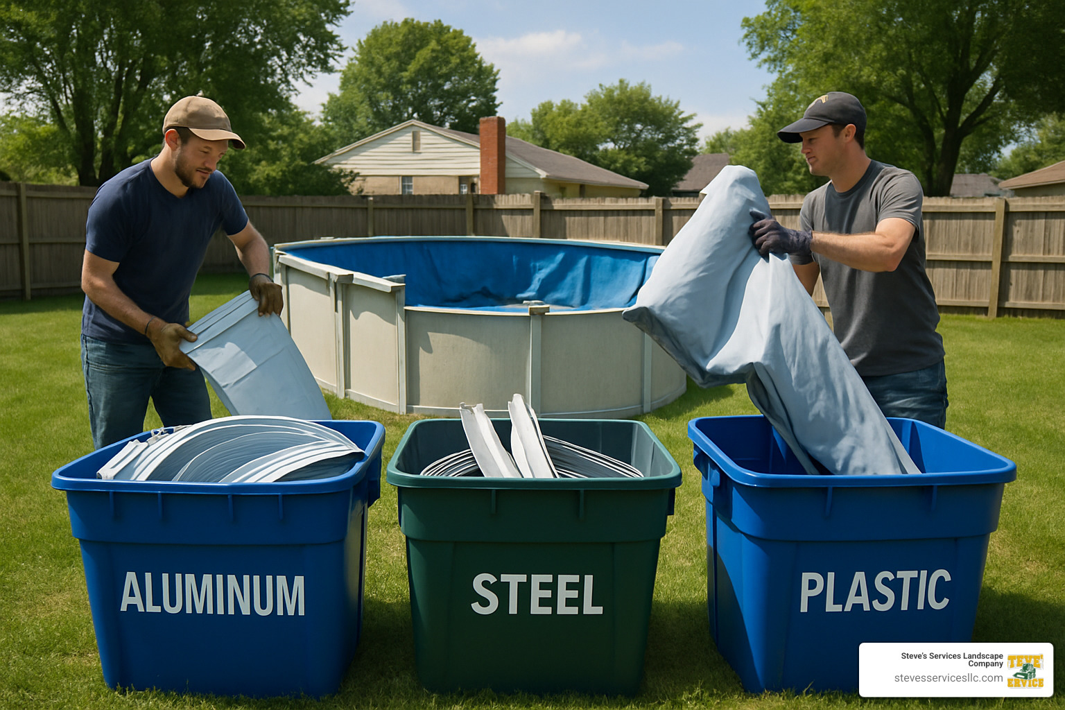 Sustainable pool material recycling and disposal options - above ground pool demolition cost