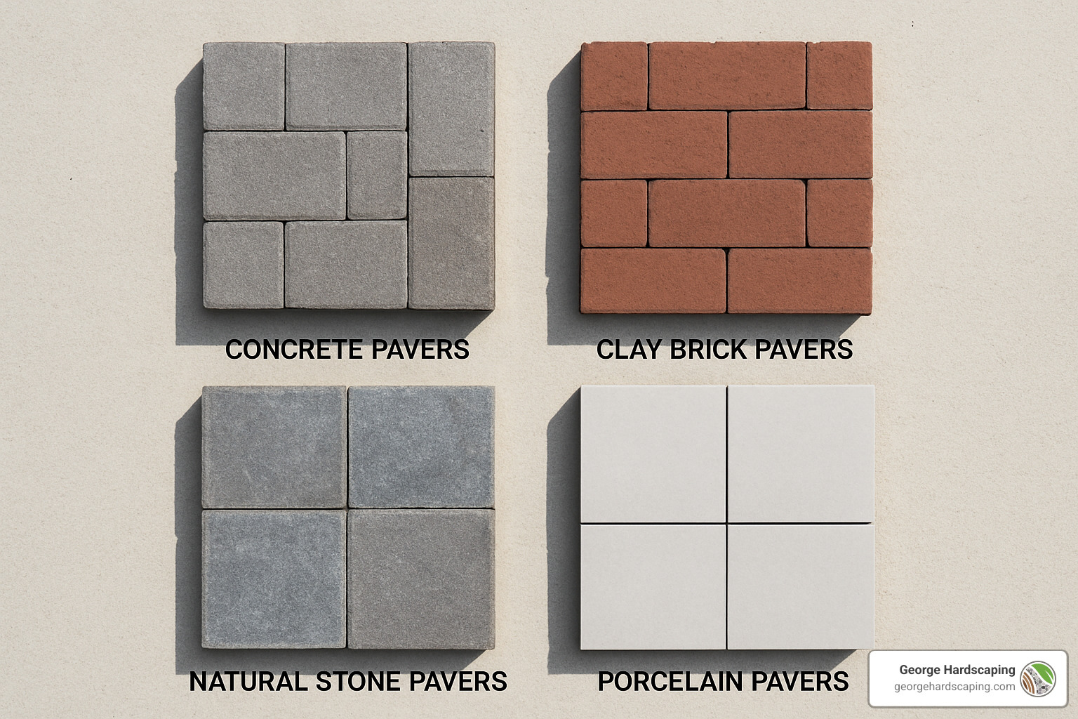 different types of paver materials for driveways - Paver Driveway